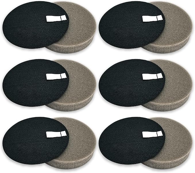 6 Pack Filter Replacement Compatible with Bissell 3070, 3080 PowerGlide Pet Slim Corded Cordless Stick Vacuum Cleaner, Washable and Reusable, Compare to Part: 1623102