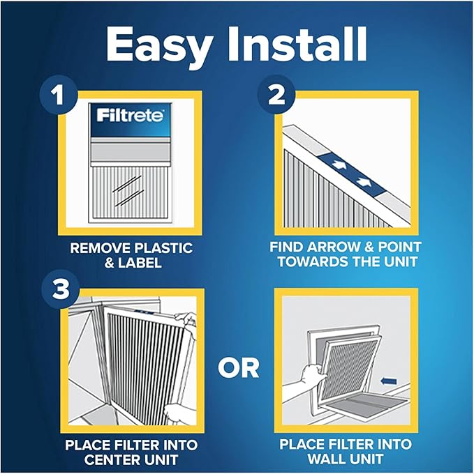 Filtrete 12x12x1 AC Furnace Air Filter, MERV 11, MPR 1000, Micro Allergen Defense, 3-Month Pleated 1-Inch Electrostatic Air Cleaning Filter, 2 Pack (Actual Size 11.81 x 11.81 x 0.81 in)