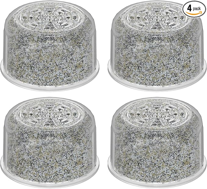 4 Pack Shower Head Filter Replacement Cartridge Compatible with All Canopy Fixed & Handheld Filtered Shower Head, Shower Filter For Hard Water