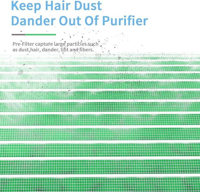 MK01 & MK06 Air Filter Replacement Compatible with MK01 MK06 Air Purifier,4-in-1 Air Filter for Tolife TZ-K1,FreAire KN6391 HAP601,DH-JH01,MJ001H,MJ012H,EPI081 Air Purifier,Pet Care Filter