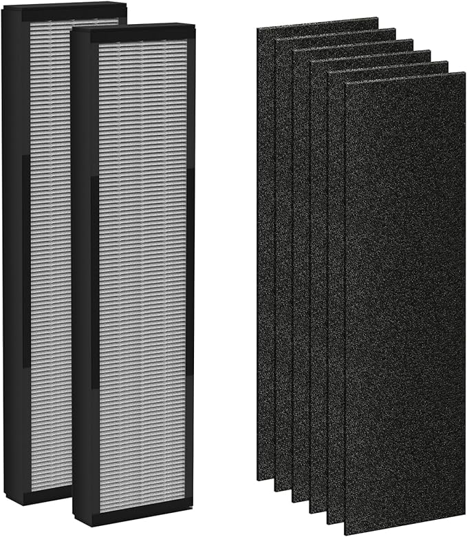 Germ Guardian 2 Pack Smoke Clear Filter Fit for AC4825, AC4300, AC4800, AC4900, AC4850 Air Purifier Replacement