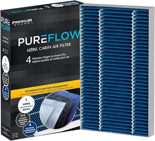 PureFlow HEPA Cabin Air Filter PC99302HX | Fits 2014-2024 Maserati Quattroporte, 2014-2022 Ghibli, 2017-2023 Levante