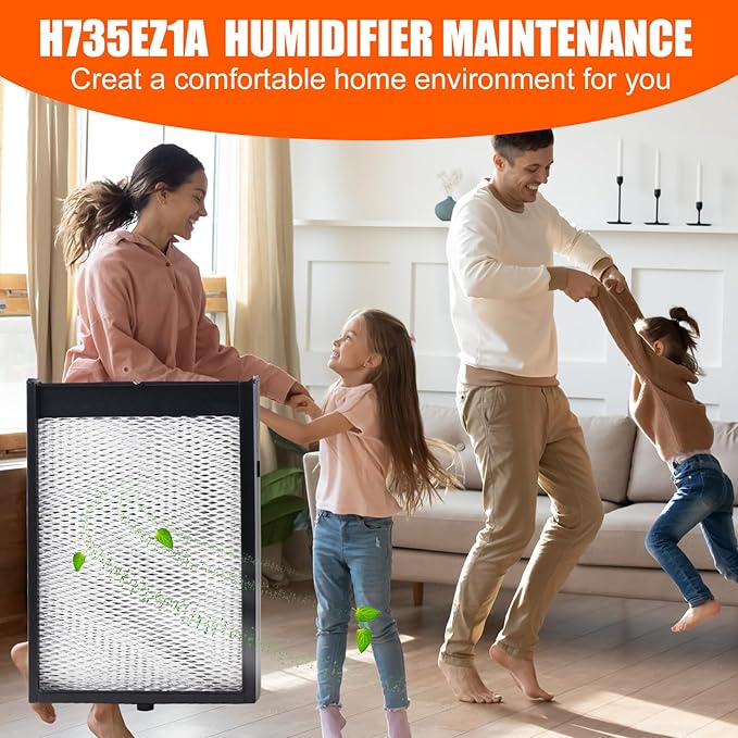 H735EZ1A Humidifier Filter Replacement, Water Panel Humidifier Replacement with Nozzle, Humidifier Filter Kit Compatible with Humidifier Models 700, 700A, 700M