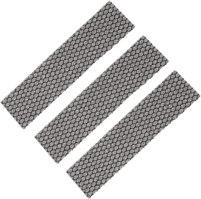 PATIKIL 8.5" x 2" x 0.2" Air Conditioner Foam Filter, 3 Pack Air Filtering Replacement Washable Reusable for Air Conditioning Purifiers, Black