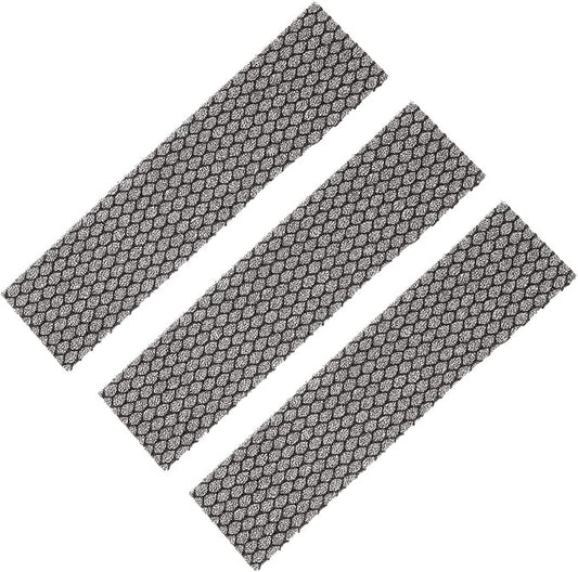 PATIKIL 8.5" x 2" x 0.2" Air Conditioner Foam Filter, 3 Pack Air Filtering Replacement Washable Reusable for Air Conditioning Purifiers, Black