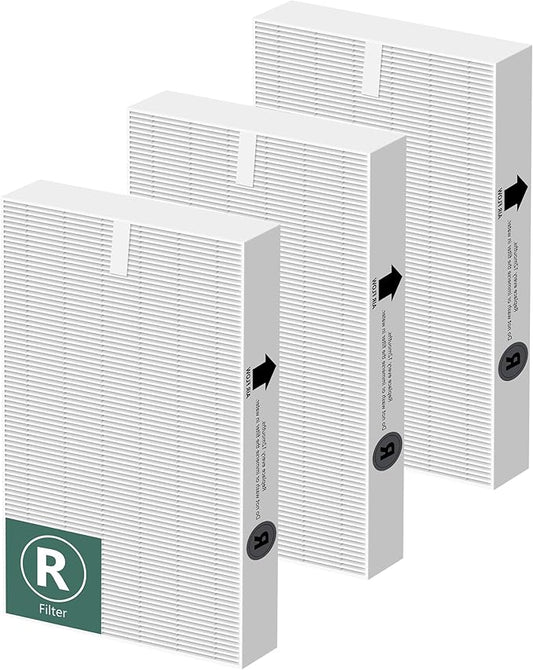 HPA300 HEPA Air Purifier Filter R Replacement for Honeywell Air Purifier HPA 100/200/300 and 5000 Series, 3 Pack True HEPA Filter Compatible with Honeywell R Filter (HRF-R3 & HRF-R2 & HRF-R1)