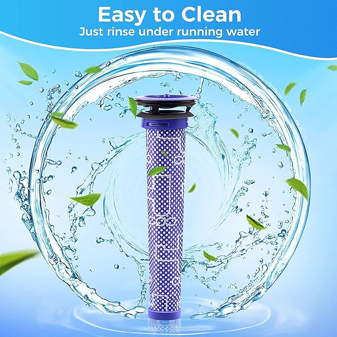 Filters Replacement for Dyson V6 V7 V8 DC58 DC59 DC61 DC62 Animal Cordless Vacuum Cleaners Replaces Part #965661-01 Pre Motor Filter - 2 Pack