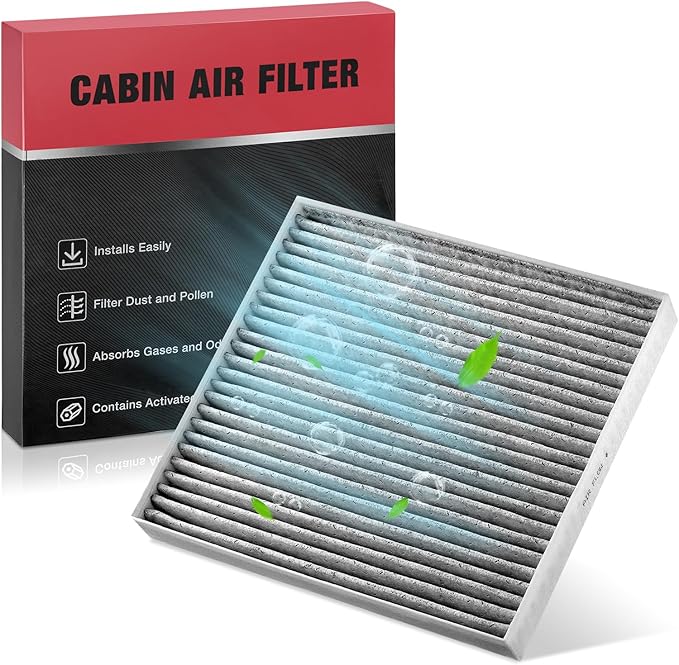 BDFHYK CF12160 Cabin Air Filter w/Activated Carbon Replacement for Tucson, Veloster N, Kona, Venue, Veloster, Kona N, Sportage, Soul, Seltos, Soul EV