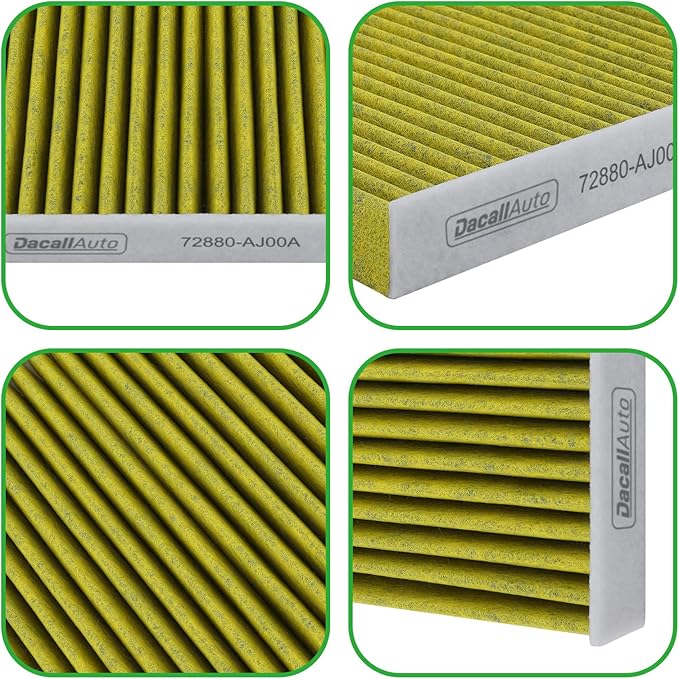 CF10285 3pcs Activated Carbon Cabin Air Filter Set for Toyota Camry/Corolla/Highlander/Avalon/4Runner/RAV4/Tundra/Sienna/Venza/Sequoia/Yaris/Matrix/Mirai; for Lexus RX350, for Subaru Legacy/Outback