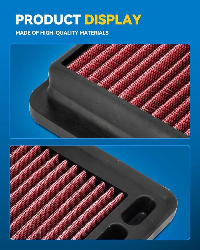 PHILTOP Engine Air Filter, High Performance, Premium, Washable,Replacement Car Air Filter for CA12050, 2017-2022 CR-V, 2016-2021 Civic, 2017-2020 Civic Si, 2014-2019 Civic X