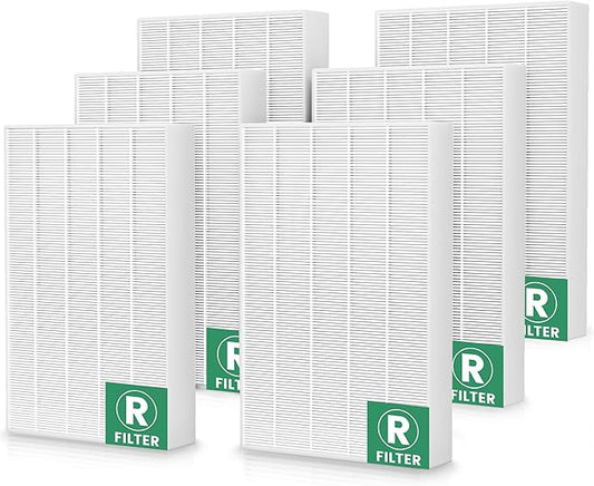 6 Pack HPA300 Filter Replacement Compatible With Honeywell HPA300, HPA200, HPA100, HPA090 Series and HPA5300 Air Purifier, H13 True Replacement,Filter R (HRF-R3 & HRF-R2 & HRF-R1)
