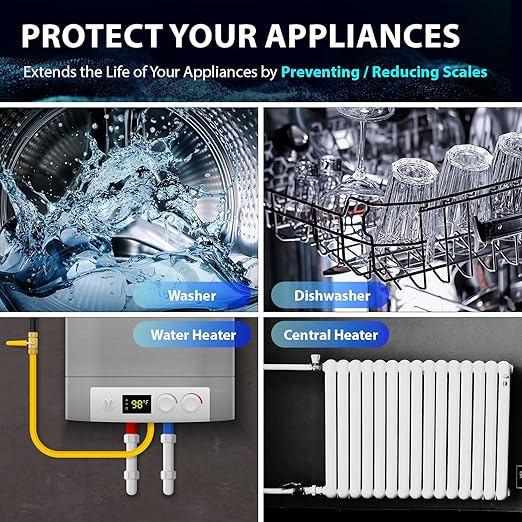 iSpring EDV2 Whole House Super Water Descaler, 10 Times More Powerful Alternative Electronic Salt-Free Hard Water Conditioner, Alloy Construction, Reduces Limescale, Prevents Deposits Build-up