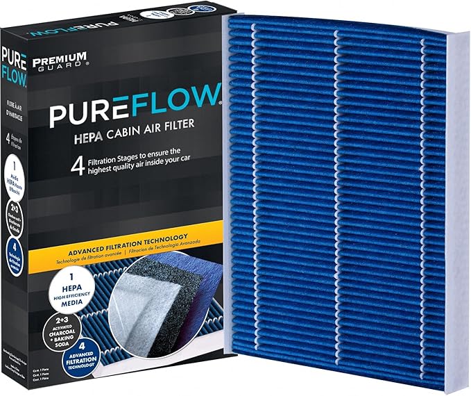 PureFlow HEPA Cabin Air Filter PC4080HX | Fits 2011-2015 Kia Sorento, 2010-2011 Hyundai Santa Fe