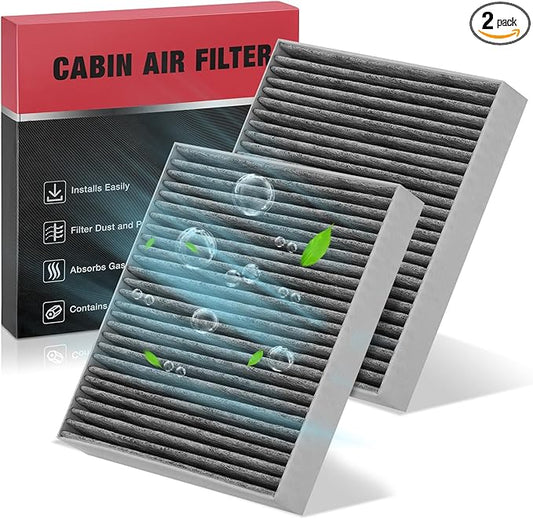 BDFHYK Cabin Air Filter with Activated Carbon Compatible with Mitsubishi Eclipse Cross, RVR, Outlander, Outlander Sport, Outlander PHEV, Lancer, Compatible with Nissan Sentra, Maxima, Altima, X-Trail