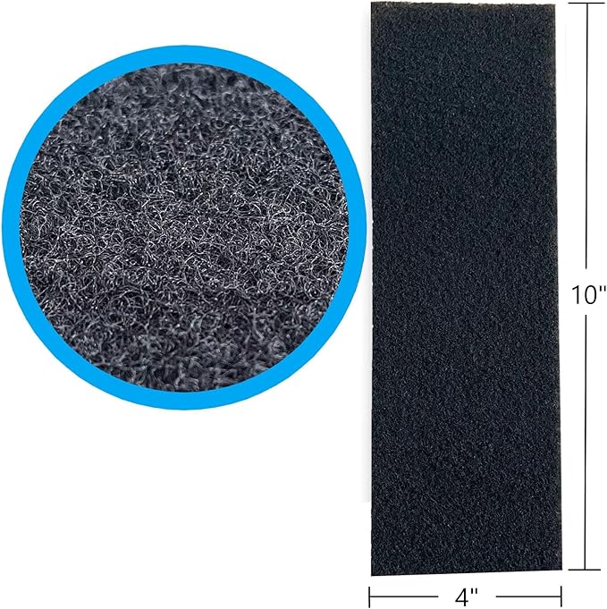 Activated Carbon Air Vent Filters for Home - 4" x 10" Dust Control Activated Charcoal Floor Vent Filters - Air Filter Freshener for Home Vents to Purify Indoor Air and Homes - (24-Pack)