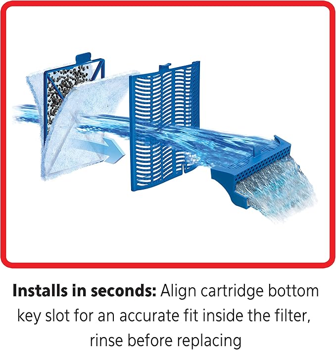 Aqueon Replacement Filter Cartridges For Filter Models 20, 30, 40, 50, and 75, and Canister Models 200, 300, and 400, Large, 15 pack