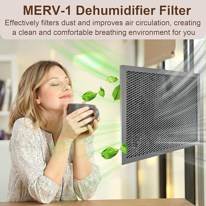 2 Pack HD35P MERV-1 Dehumidifier Filters Compatible with ALORAIR Crawl Space Dehumidifiers Sentinel HD35P & Sentinel HS35, Accessory Part