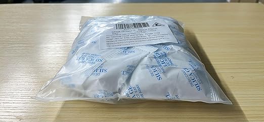 O2frepak 100 Gram(10Packs) Food Grade Moisture Absorbers Silica Gel Packs Desiccant for Storage,Food Safe Dessicant Silica Gel Packets for Moisture Storage Control