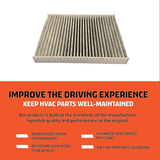 Carbon Cabin Air Filter Replacement - Pack of 1 - Made in USA - Compatible with 2016-2018 Kia Sorento 2.0L, 2016-2020 2.4L & 3.3L - Replaces O.E. C6C79AC000