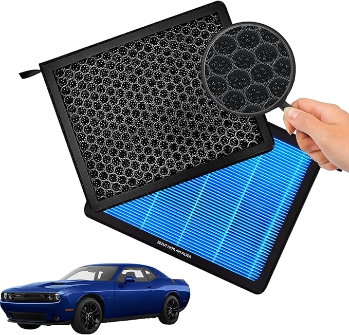 Cabin Air Filter CF11668 Fits Chrysler 300 & Dodge Challenger, Charger (2011-2023), Honeycomb Structure and Activated Carbon Beads – Durable & Sturdy (1 Pack)