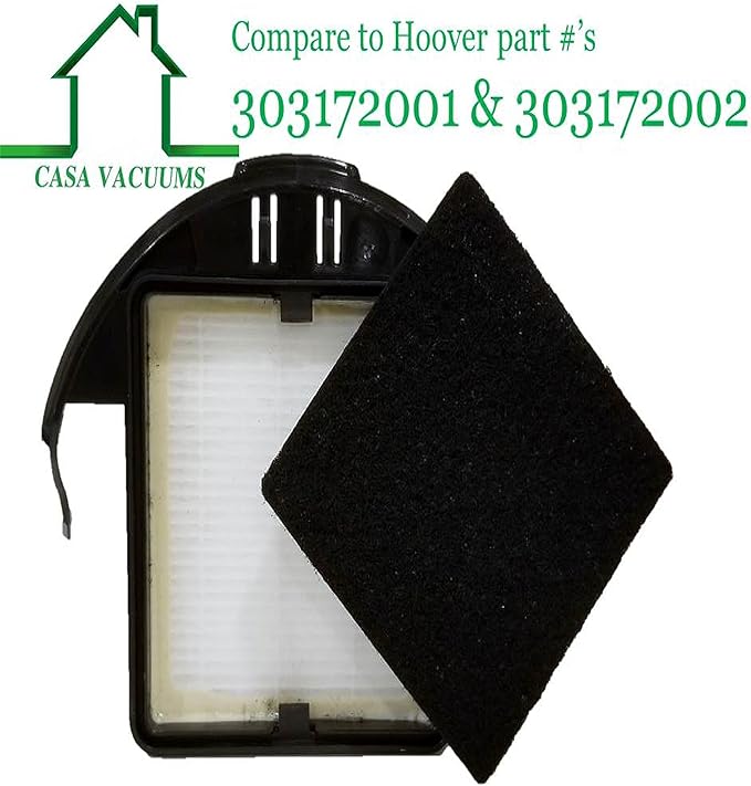 Filter Kit for Hoover T-Series WindTunnel Bagless Upright - Includes Parts 303173001, 303172001, 303172002