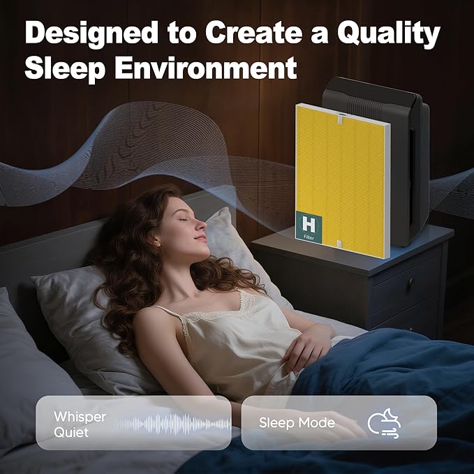 116130 Pet Care Filter Replacement Filter H for Winix 5500-2 AM80 Plasmawave Air Purifier, True HEPA Filter and Activated Carbon Filter Combo Pack, 2 Set