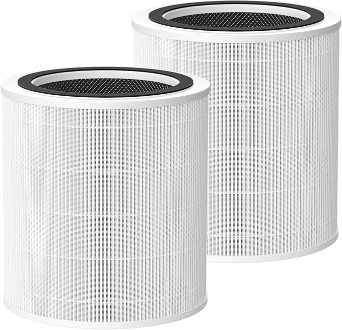 Core 400S Replacement Filter for LEVOIT Core 400S Smart Air Purifi-er, 3-IN-1 HEPA and Activated Carbon Filter, Compared to Part# Core 400S-RF(LRF-C401S-P-WUS), White (2 Pack)