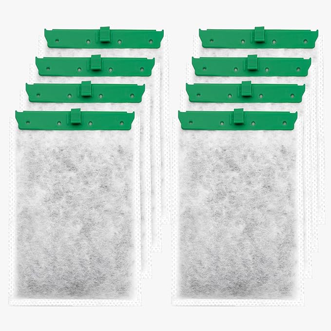 Aquarium 8 Pack Medium Filter Cartridges Compatible with Whisper Filters 10i IQ10 PF10 Power Filters