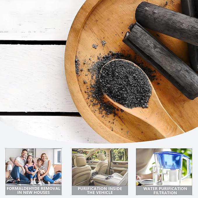 Premium Activated Carbon, 8 Ounces Activated Charcoal Bulk for Aquariums And Fish Tanks, Air Filtration Odor Scrubbing For Grow Tents Hydroponics Aquariums Ponds -Keep Water Crystal Clear (8 Ounces)