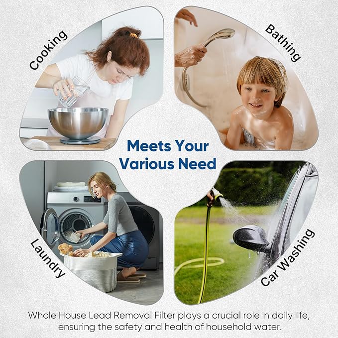 PUREPLUS 20" x 4.5" Whole House Activated Carbon Water Filter, Enhanced Lead Removal, Reduces Chlorine, Sediment & Odors, Compatible with FC25B, EPM-20BB, CB-BB-20, 155783-43, 2 PACK