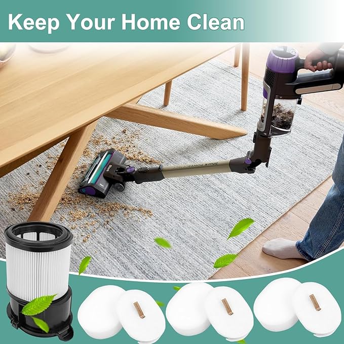 HEPA Filter Replacement for Shark IP3251 IP3251C IP3252 IP1251 IP1250 IP1251C IP1255QCP IP1255QNV IP1255QPR IP1255QTL IP1255QMG Vacuum Cleaner, 1 Filter 3 Filter Cotton