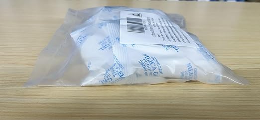 O2frepak 100 Gram(5Packs) Food Grade Moisture Absorbers Silica Gel Packs Desiccant for Storage,Food Safe Dessicant Silica Gel Packets for Moisture Storage Control