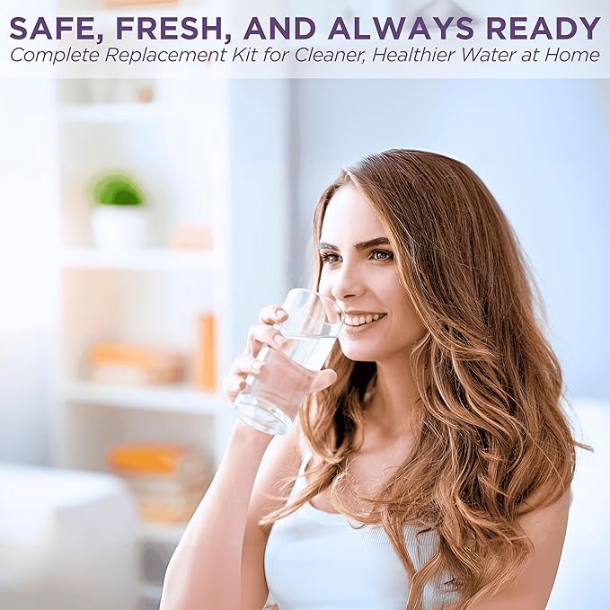 Replacement Bundle Water Filter Cartridge 1361,Ceramic Pre-Filter 1364 & Mineral Stones 13564 (formerly 1386) for Nikken Aqua Pour Countertop Filters, Alkaline Water Gravity Filtration System for Home