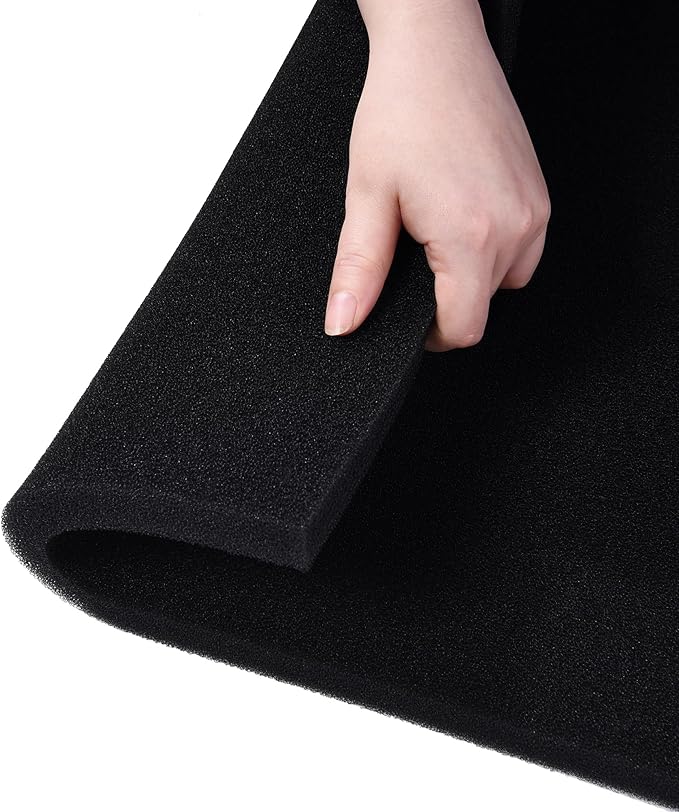 Bio Filter Foam Sponges, 20"x20"x0.8" 50PPI Filter Media Pad,Cut-to-Size Foam for Aquarium Fish Tank