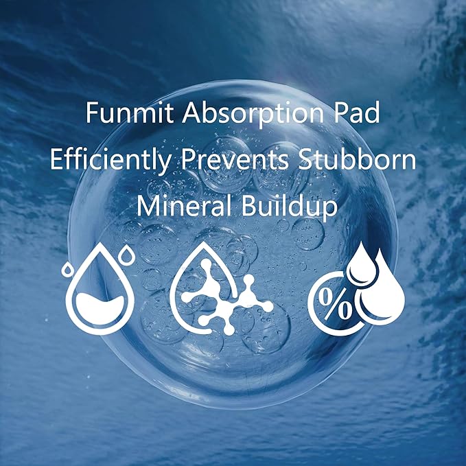 Funmit 30 Pack Humidifier Replacement Filters for LEVOIT, Mineral Absorption Pad Compatible with LV600S, LV600HH, OasisMist450S