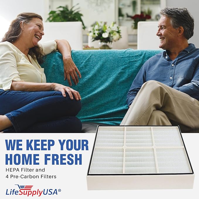 1183054K + 8171434K 1 HEPA and 4 Carbon Filter Set Compatible with Whirlpool Whispure AP450, AP510, WP500 & Kenmore 83200, 83375, 83230 Air Purifiers by LifeSupplyUSA