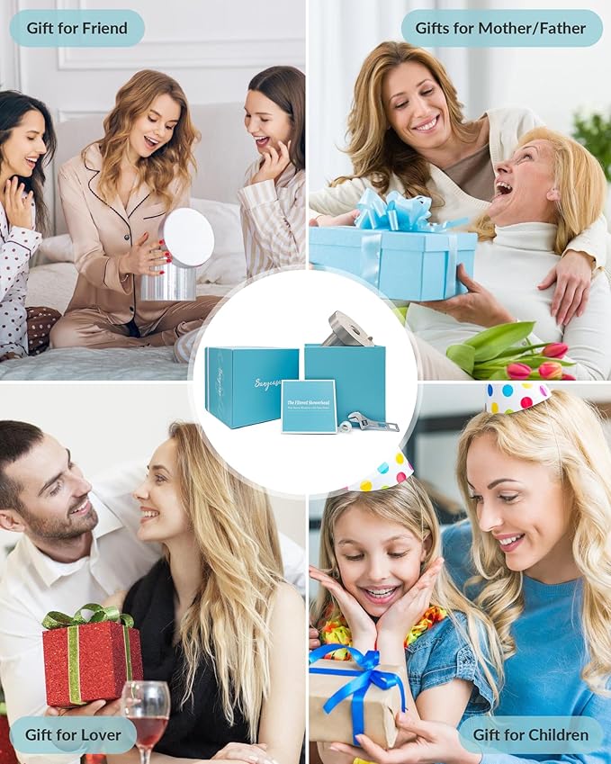 Filtered Shower Head for Hard Water, Removes Chlorine, KDF-55 Filter Dermatologist Recommended for Softening Hard Water (BNP)