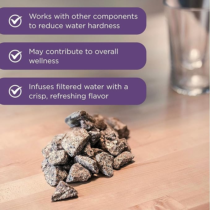 Copper Ion Mineral Stones Replacement 13564 for Nikken Aqua Pour Gravity Water Filter System 1360, Helps Remineralize Water for Pimag Alkaline Dispenser, Drinking Filter for Countertop (Formerly 1386)