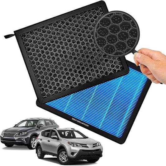 CF10285 (CP285) Cabin Air Filter with Activated Carbon Beads – Fits Toyota & Lexus Vehicles: Camry, RAV4, Highlander, Corolla, 4Runner, Tundra, Prius, Subaru, Avalon | Honeycomb Structure