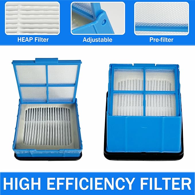 Crosswave Omniforce Replacement Parts, Roller Brush & Filters Kit for BISSELL Crosswave (Model 3882/3883/ OmniFind 3967F/ 3970F) Vacuum Cleaner - 2 Rolls, 2 Filters, 1 Tool Brush