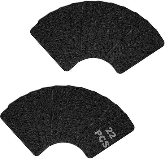 Storystore 22 Pack Ceiling Fan Filters for Blades - 3.5" x 10" Activated Coconut Carbon Filters for Fan, Self-Adhesive Filter Pads, Universal Fit Most Standard Household Fans (Black)