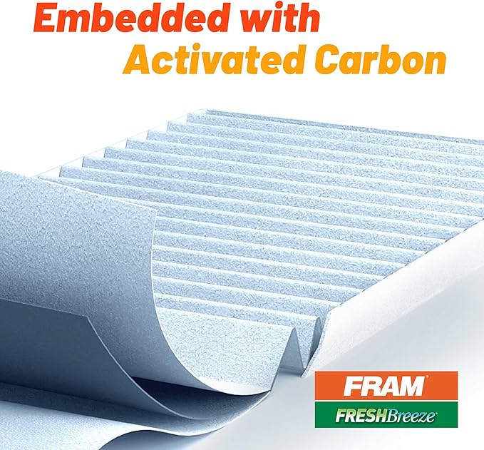 FRAM Fresh Breeze Cabin Air Filter with Arm & Hammer Baking Soda, CF12151 for Hyundai and Kia Vehicles