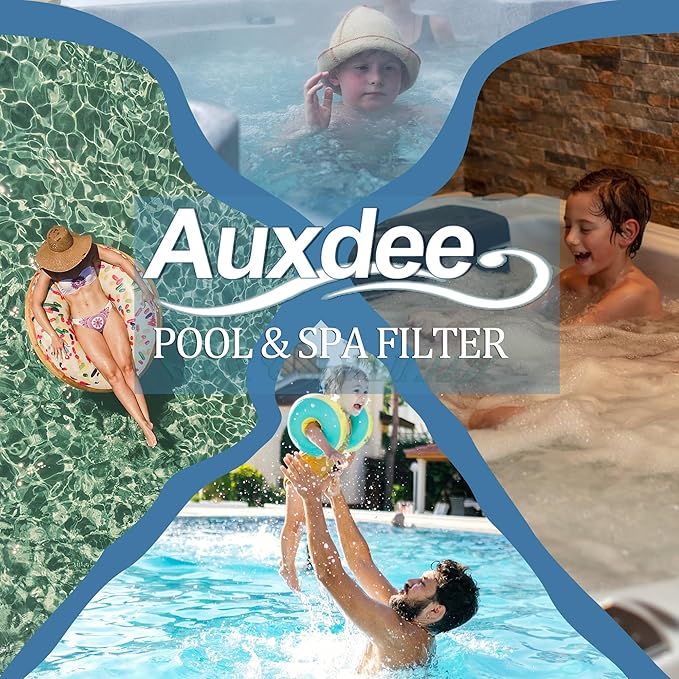 PAS50SV Hot Tub Filter Cartridge, Compatible with Artesian Spa Filter, Replaces for Unicel 6CH-502, Filbur FC-0311, PAS50SV-F2M, Baleen AK-90161, 50 sq.ft Spa Filter, 4 Pack