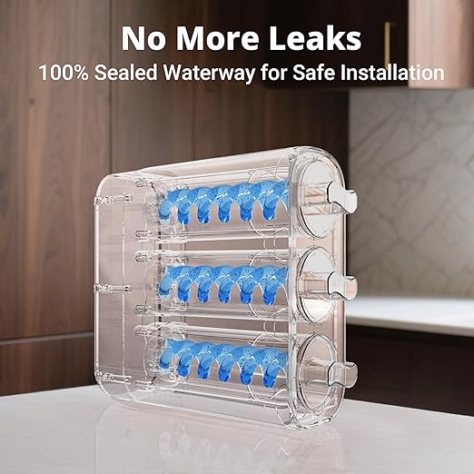 Ecoviva 0.01μm Ultra-Filtration Under Sink Water Filter System, 800G Tankless Water Filtration System, No Electricity & Zero Waste, Filters Heavy Metals, Includes Faucet, No Drilling Required(NOT RO)