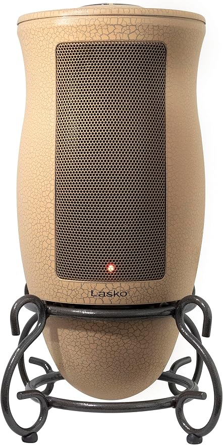 Lasko Oscillating Designer Ceramic Tower Space Heater for Home with Adjustable Thermostat, Timer and Remote Control, 16 Inches, 1500W, 6435