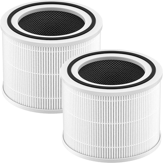 240 True HEPA 14 Replacement Filter Compatible with Puroair 240 Air Purifier, 3-in-1 True HEPA Filter Replacement, Grade HP-14 with High-Efficiency Activated Carbon Filter, 2 Pack, White