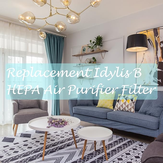 Replacement Idyllis Air Purifier Filter b Compatible with Idylis Air Purifier AC-2125,AC-2126, IAP-10-125, IAPC-40-140, IAP-10-150, IAP-10-05, IAF-H-100B Hepa Filter