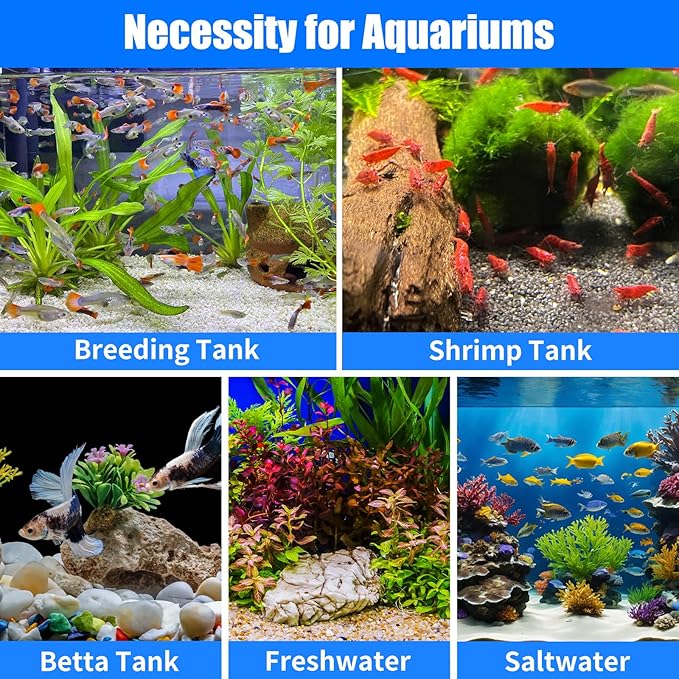 AQUANEAT 12-Pack Pre-Filter Sponge for Aquarium Shrimp Fry Fish Tank Filter Intake 0.4 Inch, Replacement Foam Cover