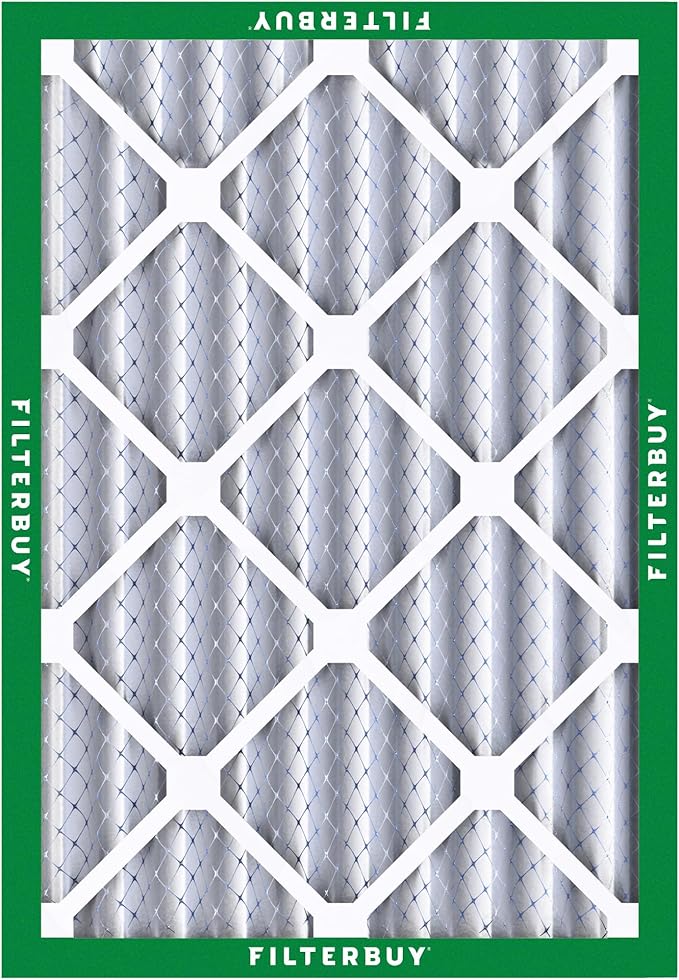 Filterbuy 18x24x4 Air Filter MERV 8 (MPR 700) Dust Defense Replacement (4-Pack), Electrostatic Pleated HVAC AC Furnace Filters, Made in USA (Actual Size: 17.50 x 23.38 x 3.63)