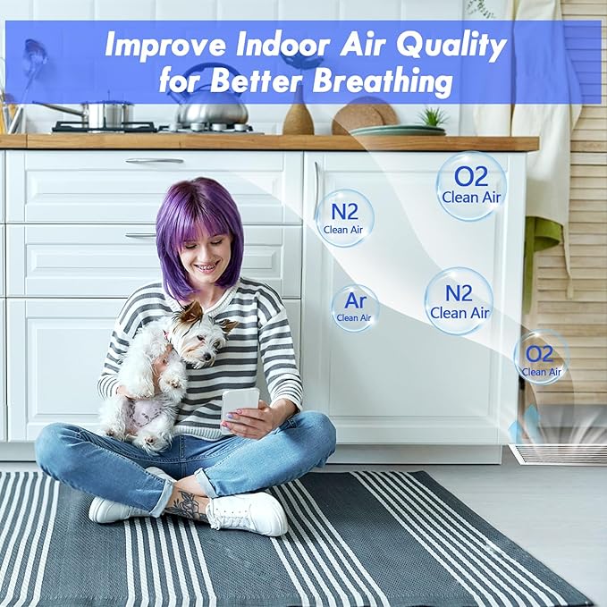 Air Vent Filter Kit - 16" x 90" Cut to Fit Air Filter Materials MERV 8 Electrostatic Media Roll for Home Floor, Ceiling, AC, HVAC, RVC Furnace Vents, With 48PCs Adhesive Hook Tape